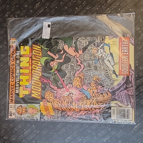 Vintage Marvel Comics: The Thing in Mortal Combat with the Moon Dragon Comic - Picture 1 of 5